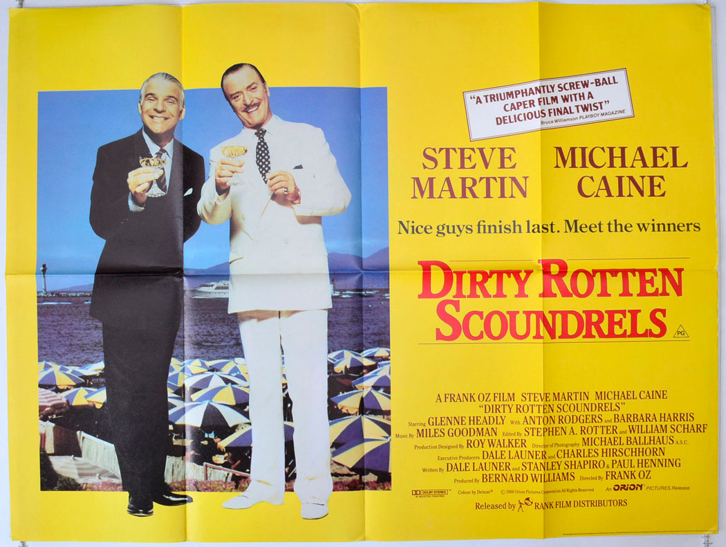 Dirty Rotten Scoundrels Original British Quad Poster - Movie Poster