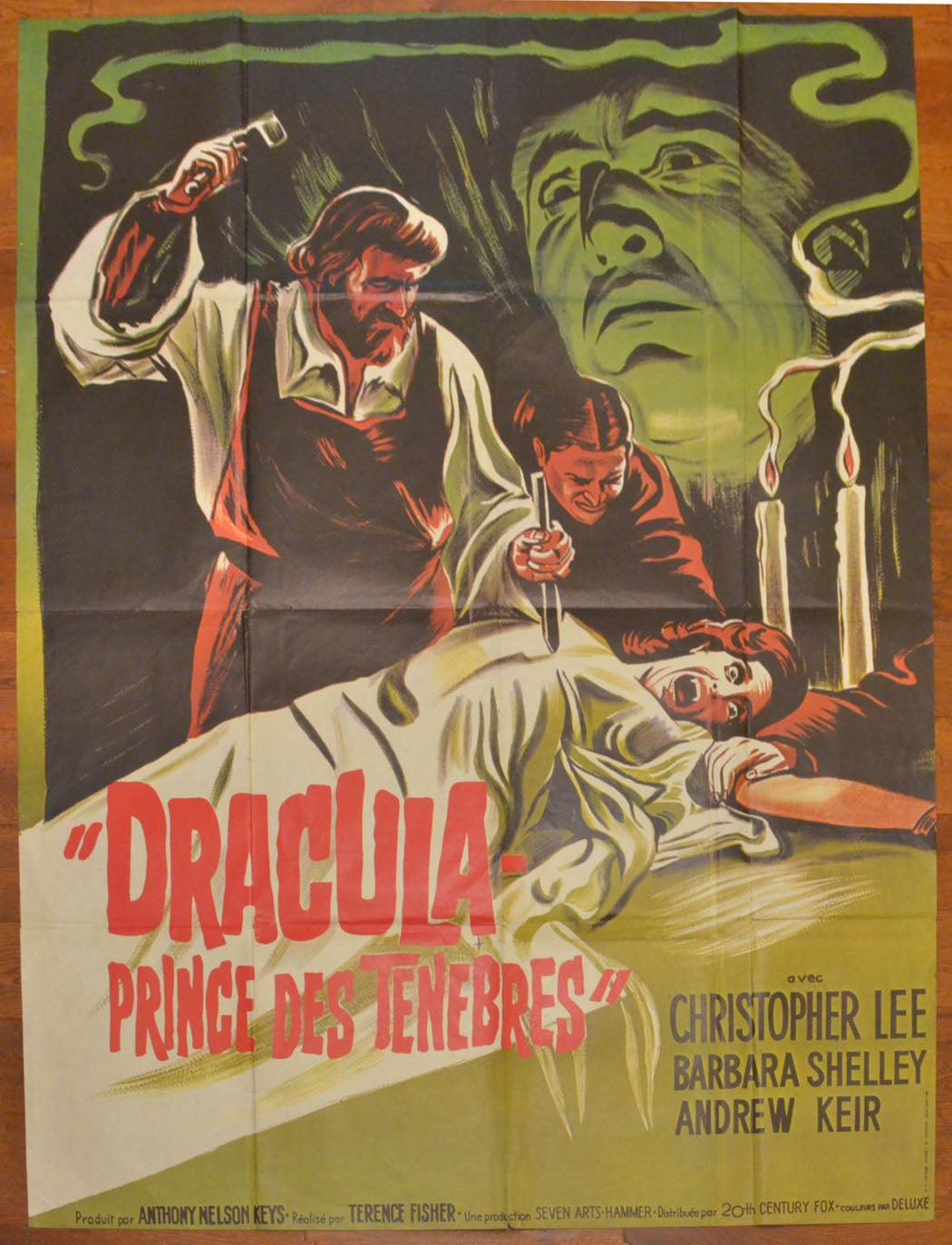 Dracula Prince Des Tenebres   (a.k.a Dracula Prince Of Darkness) Original French One Panel Poster (Grande Affiche) - Movie Poster