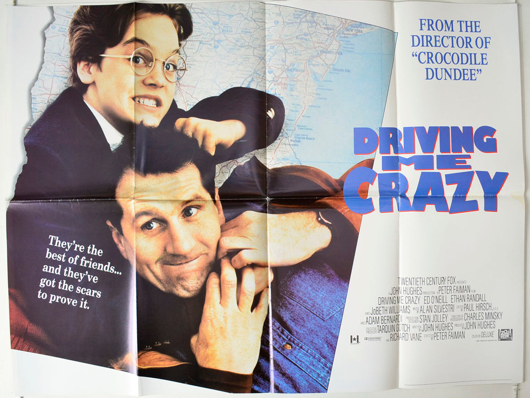 Driving Me Crazy  (a.k.a. Dutch)   Original British Quad Poster - Movie Poster