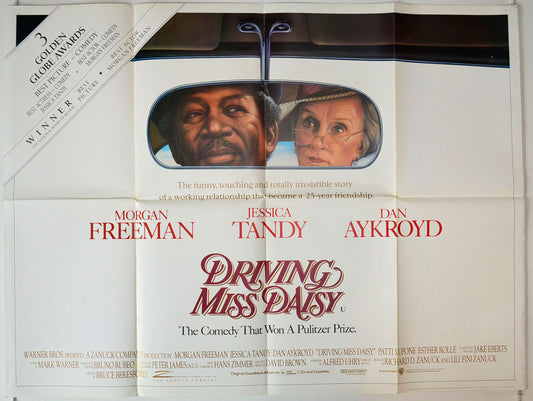 Driving Miss Daisy   (Golden Globes Design)  Original British Quad Poster - Movie Poster