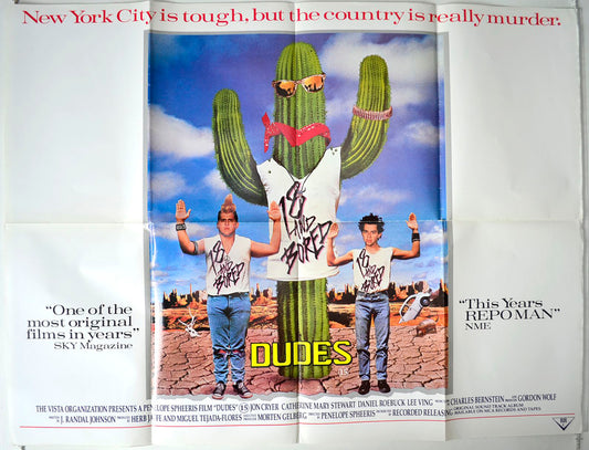 Dudes   Original British Quad Poster - Movie Poster