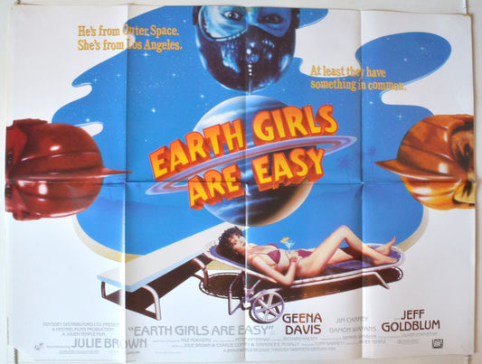 Earth Girls Are Easy   Original British Quad Poster - Movie Poster