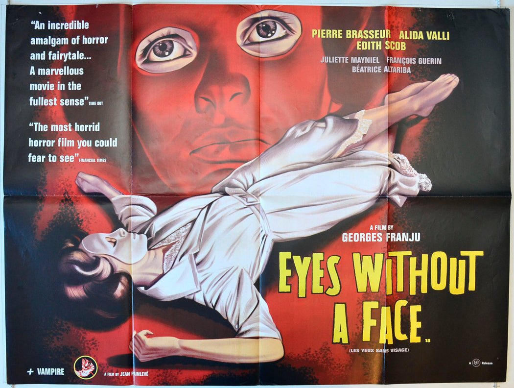 Eyes Without A Face   (a.k.a. Les Yeux Sans Visage)  Original British Quad Poster - Movie Poster