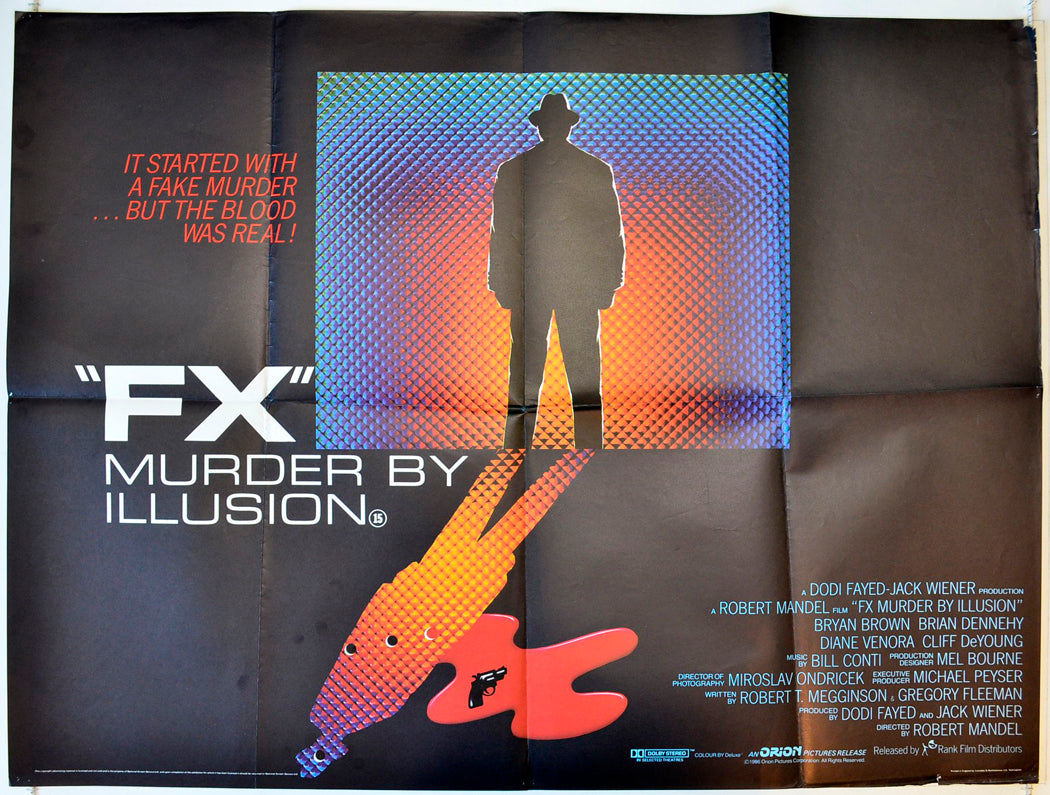 FX : Murder By Illusion Original British Quad Poster - Movie Poster