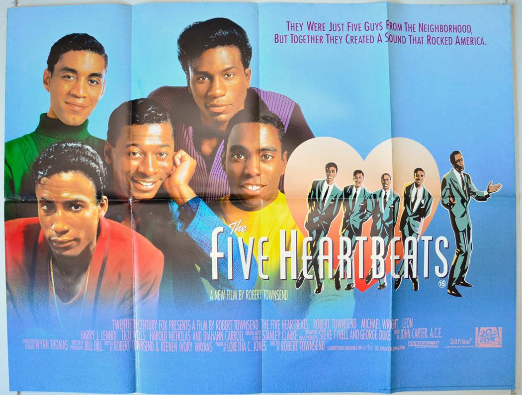 The Five Heartbeats   Original British Quad Poster - Movie Poster