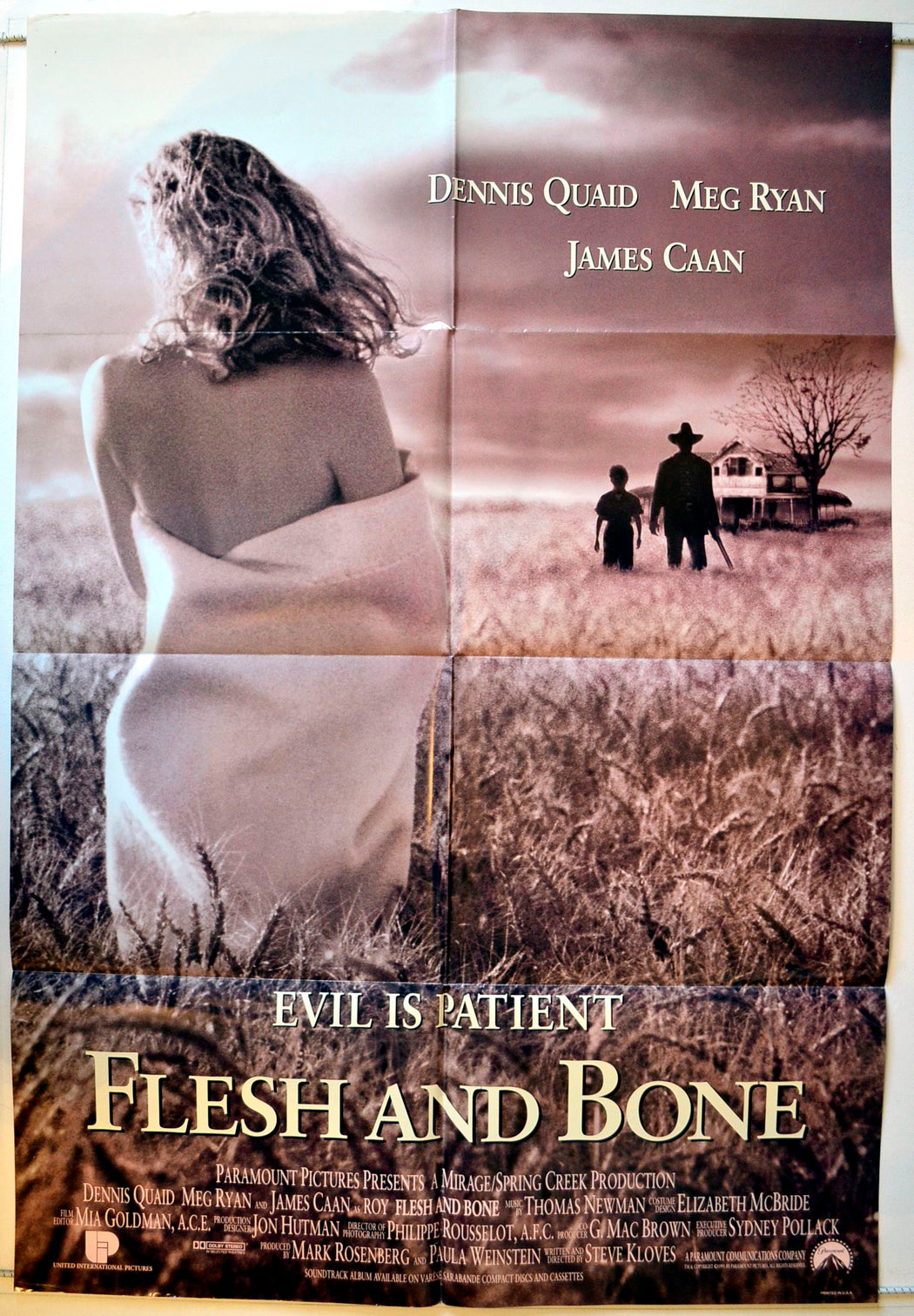 Flesh And Bone Original One Sheet Poster - Movie Poster