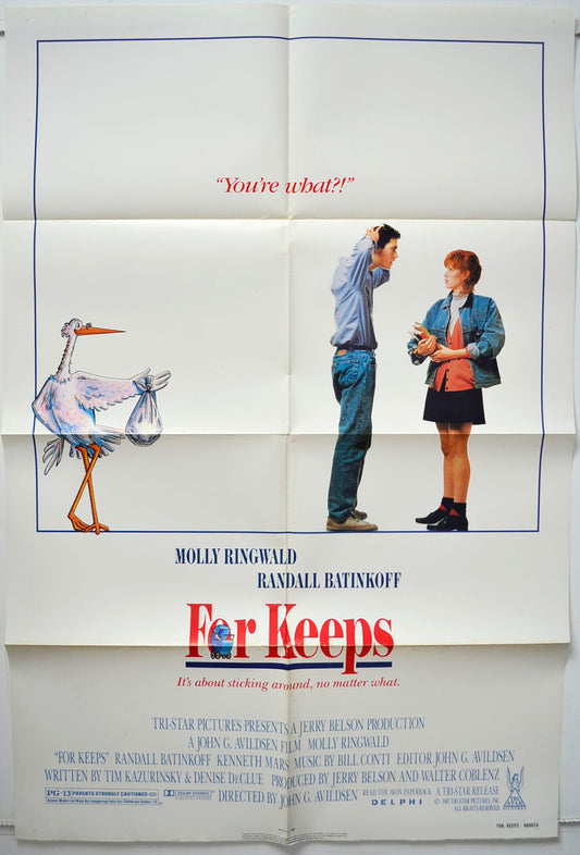 For Keeps  (a.k.a. Maybe Baby)   Original One Sheet Poster - Movie Poster