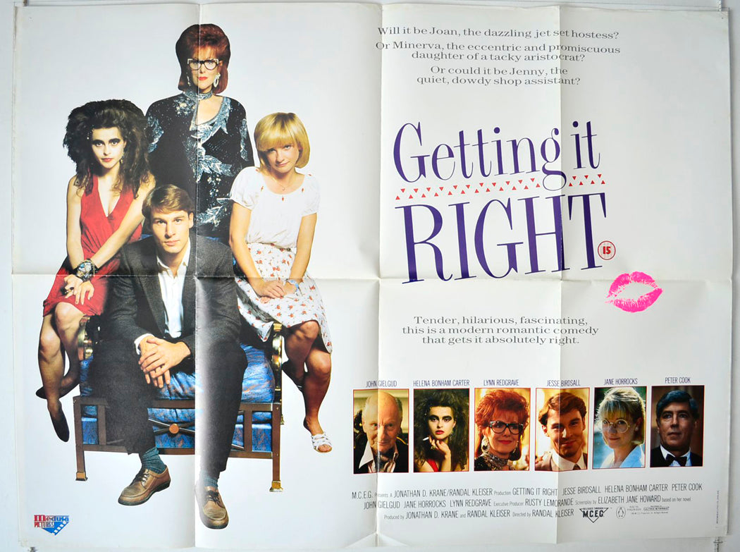 Getting It Right   Original British Quad Poster - Movie Poster