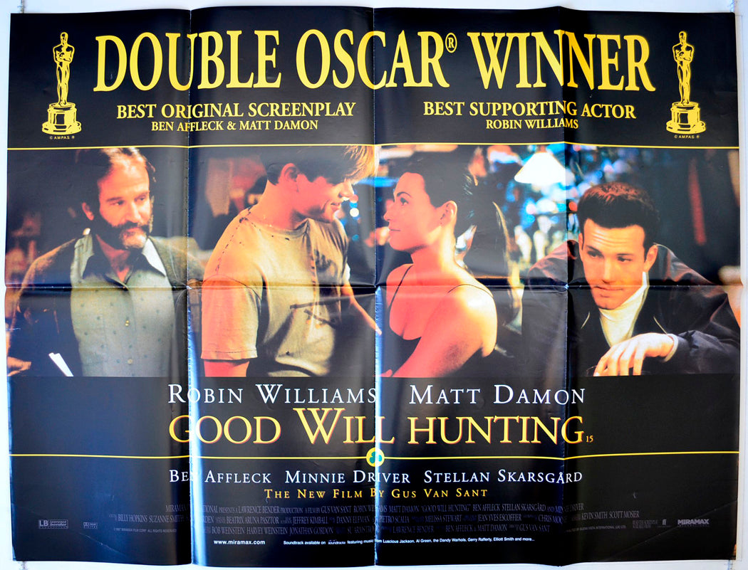 Good Will Hunting  (Oscars Version)   Original British Quad Poster - Movie Poster