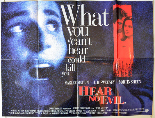 Hear No Evil Original British Quad Poster - Movie Poster