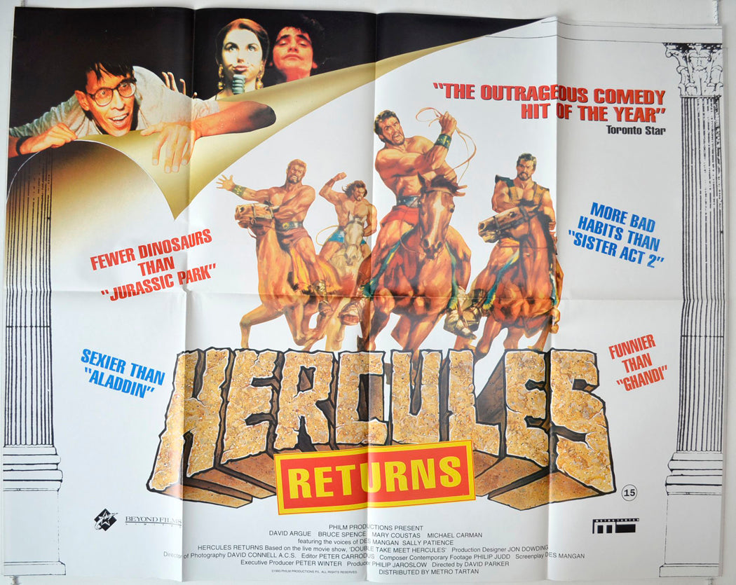 Hercules Returns Original British Quad Poster - Movie Poster