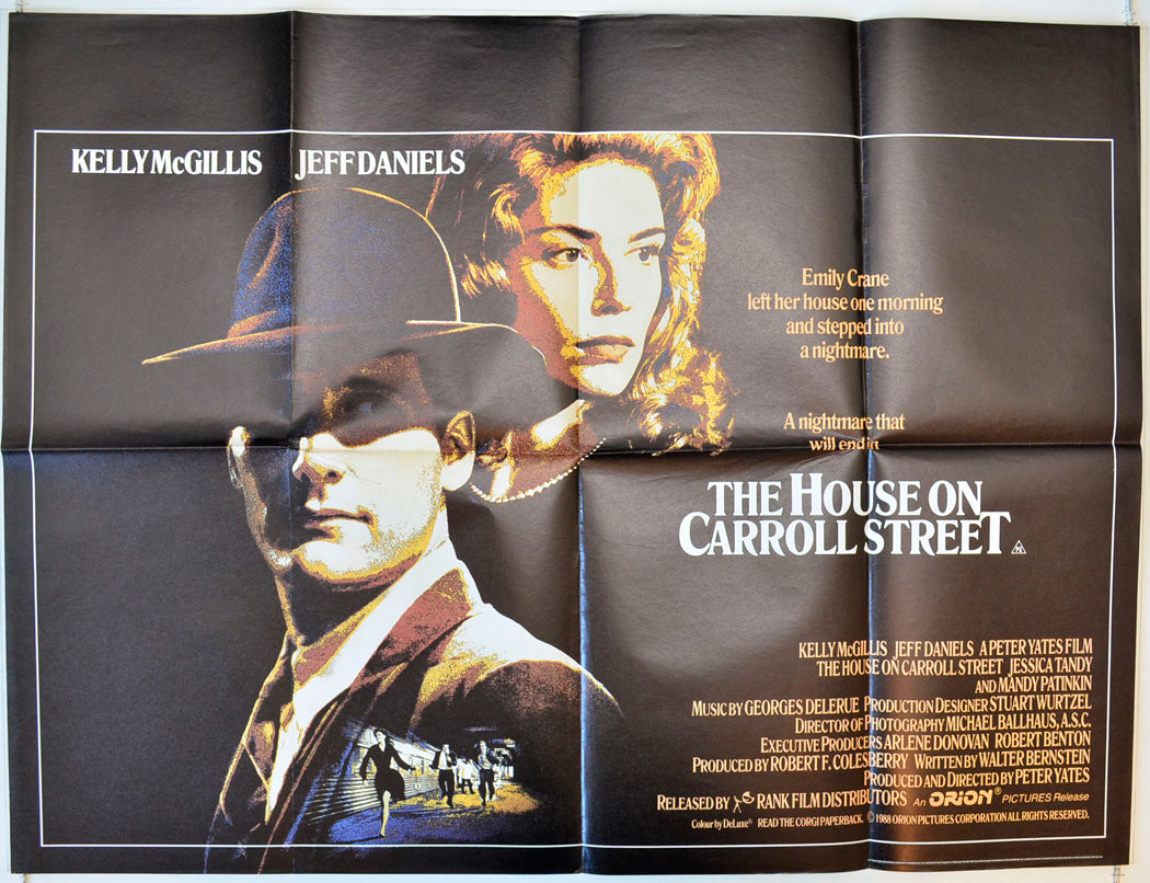 House On Carroll Street Original British Quad Poster - Movie Poster