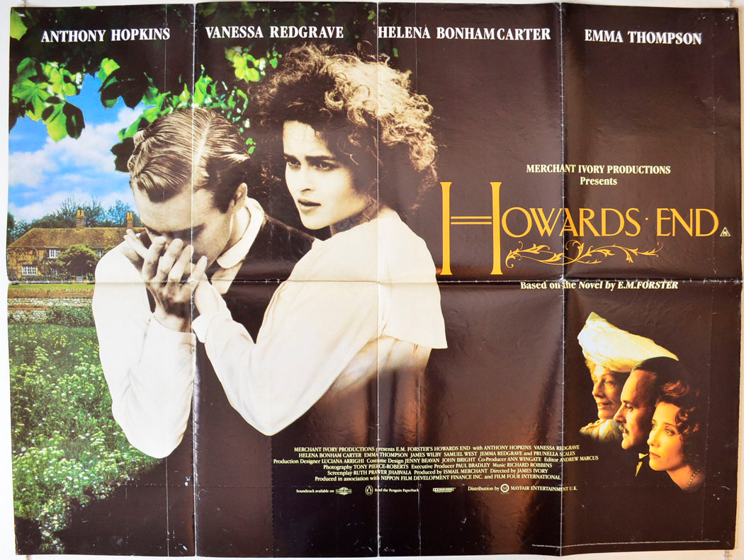 Howards End Original British Quad Poster - Movie Poster