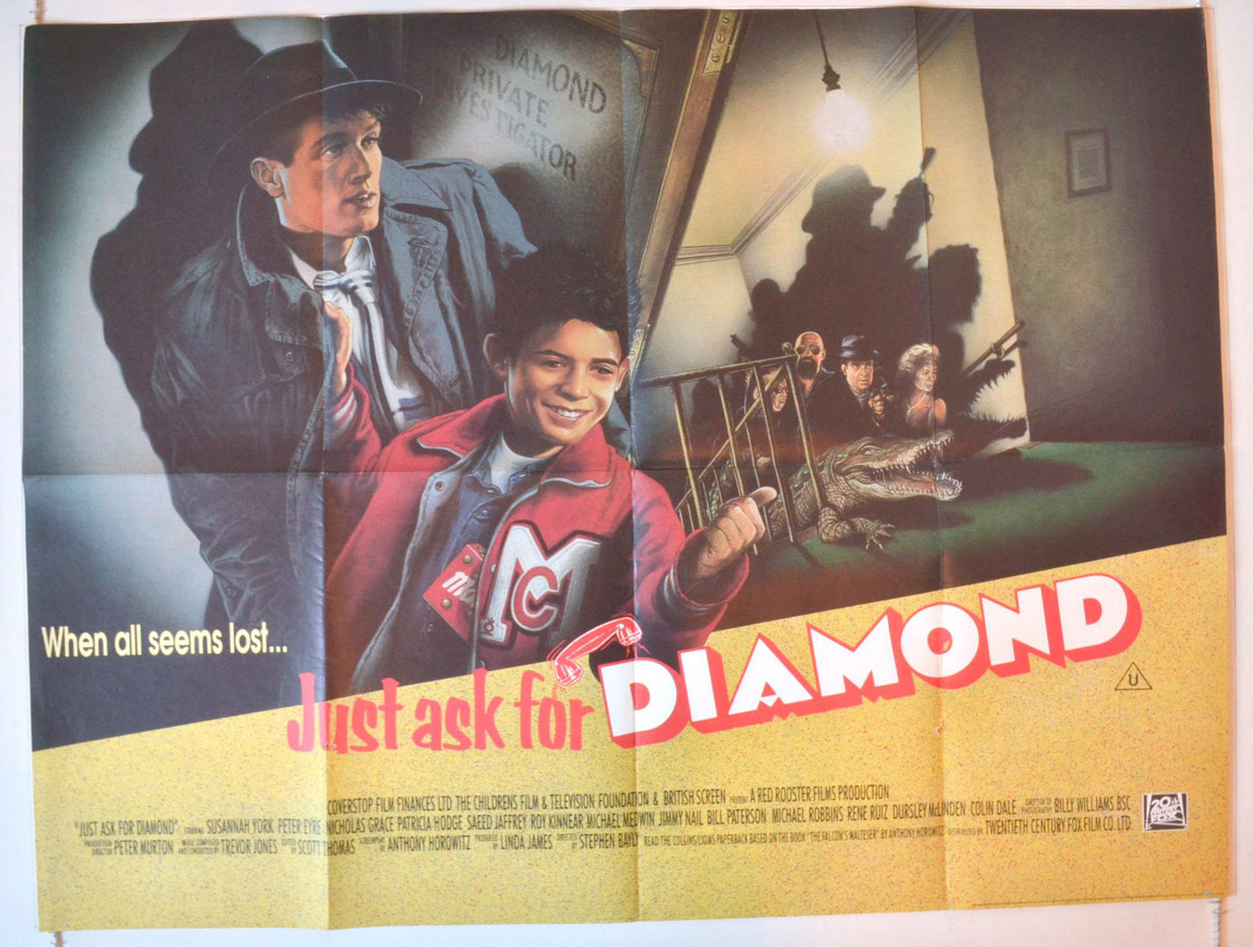 Just Ask For Diamond  (a.k.a. Diamond's Edge)  Original British Quad Poster - Movie Poster 