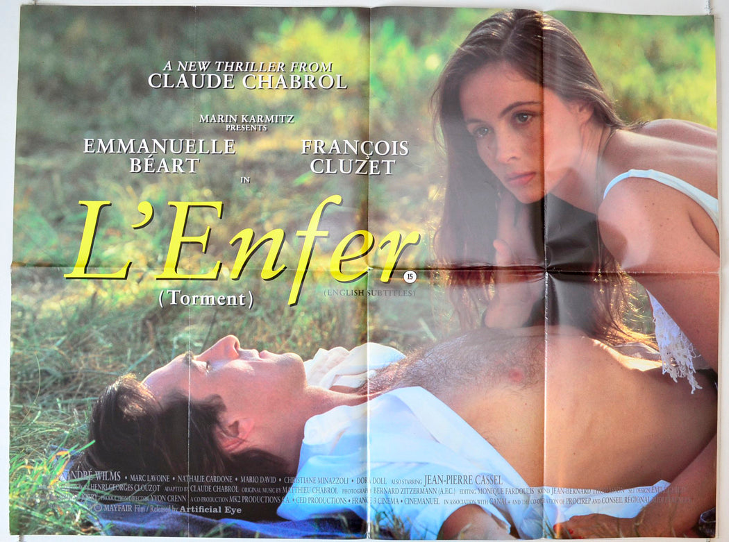 L'Enfer   (a.k.a. Torment)  Original British Quad Poster - Movie Poster