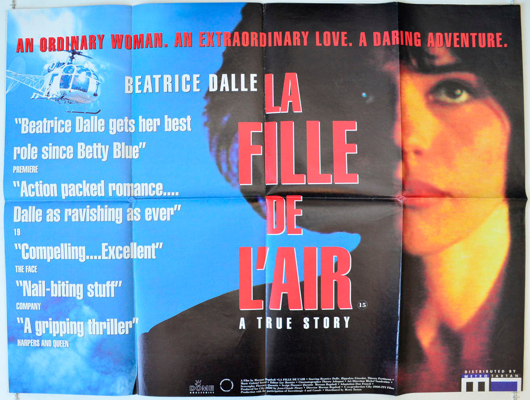 La Fille De Lair  (a.k.a. The Girl In The Air) Original British Quad Poster - Movie Poster