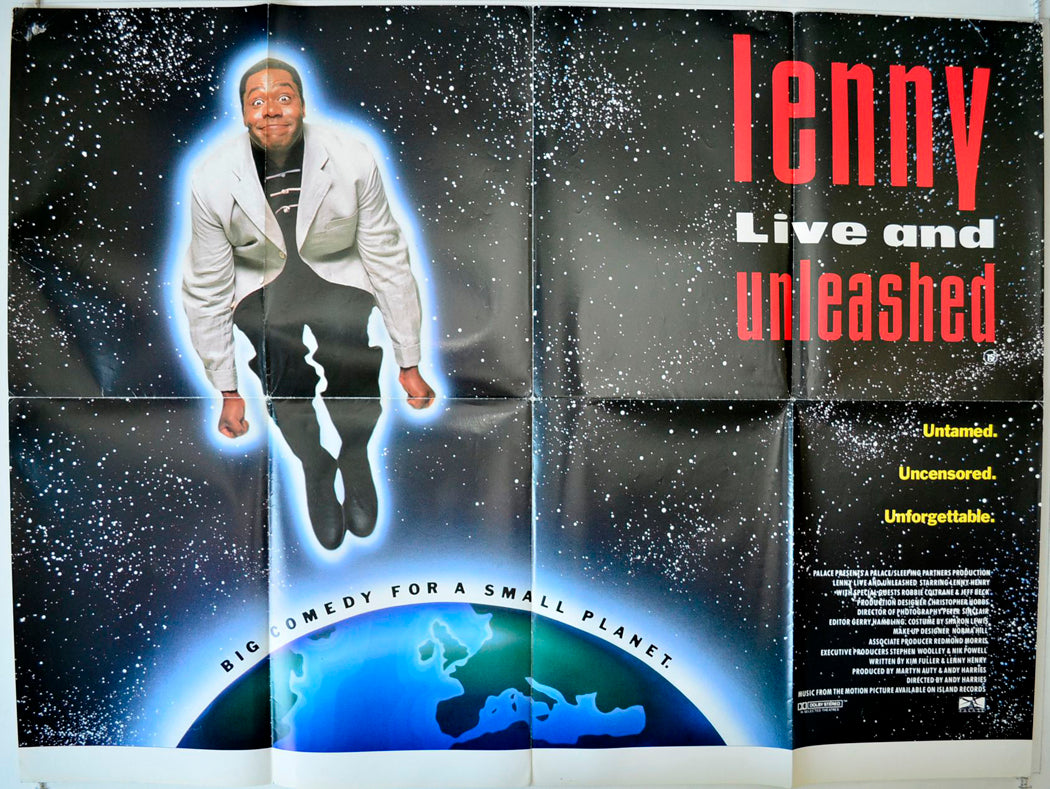 Lenny Live And Unleashed   Original British Quad Poster - Movie Poster