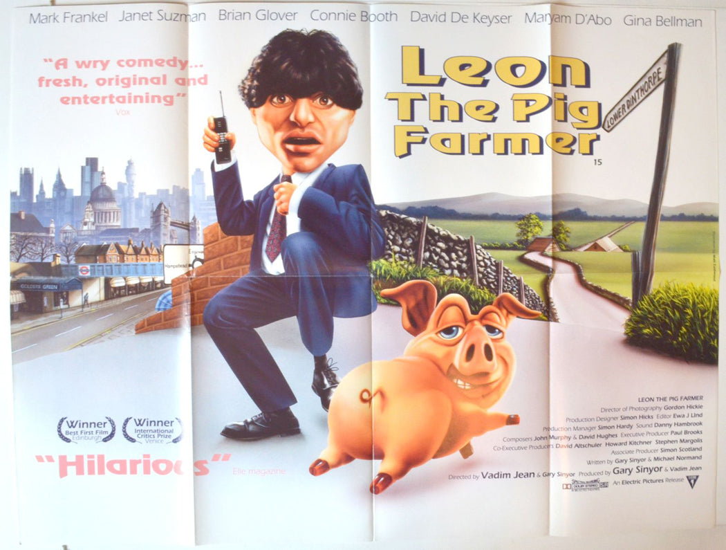 Leon The Pig Farmer   Original British Quad Poster - Movie Poster 