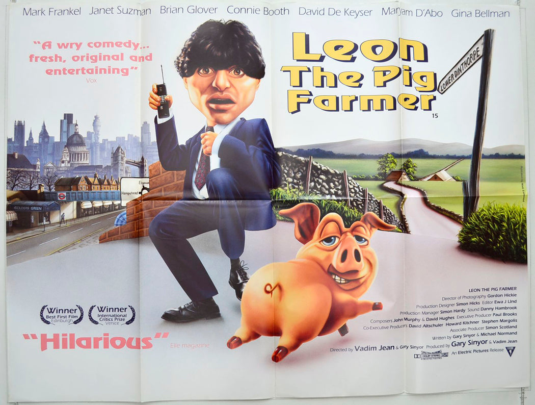 Leon The Pig Farmer   Original British Quad Poster - Movie Poster