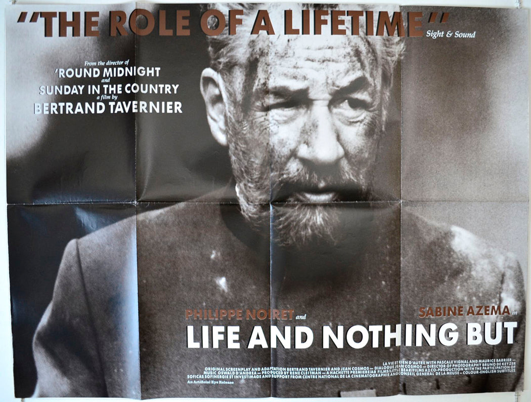 Life And Nothing But  (a.k.a. La vie et rien d'autre)   Original British Quad Poster - Movie Poster