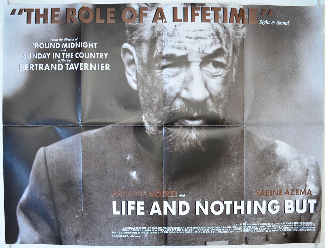 Life And Nothing But  (a.k.a. La vie et rien d'autre)   Original British Quad Poster - Movie Poster