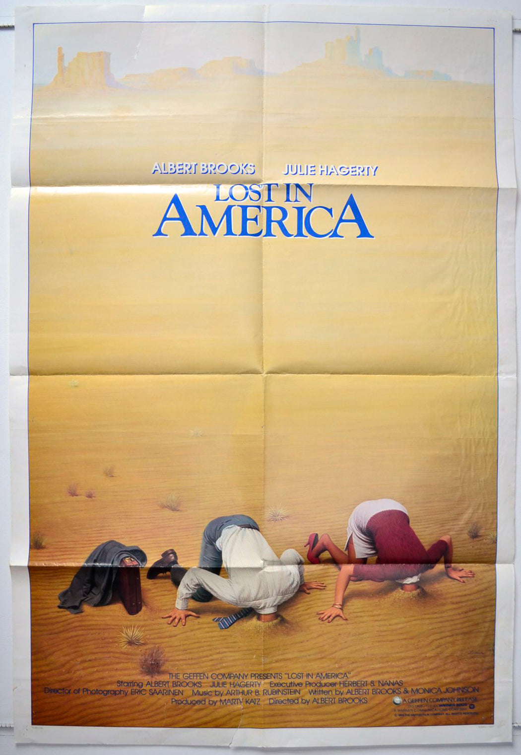 Lost In America  (Teaser / Advance Version)   Original One Sheet Poster - Movie Poster