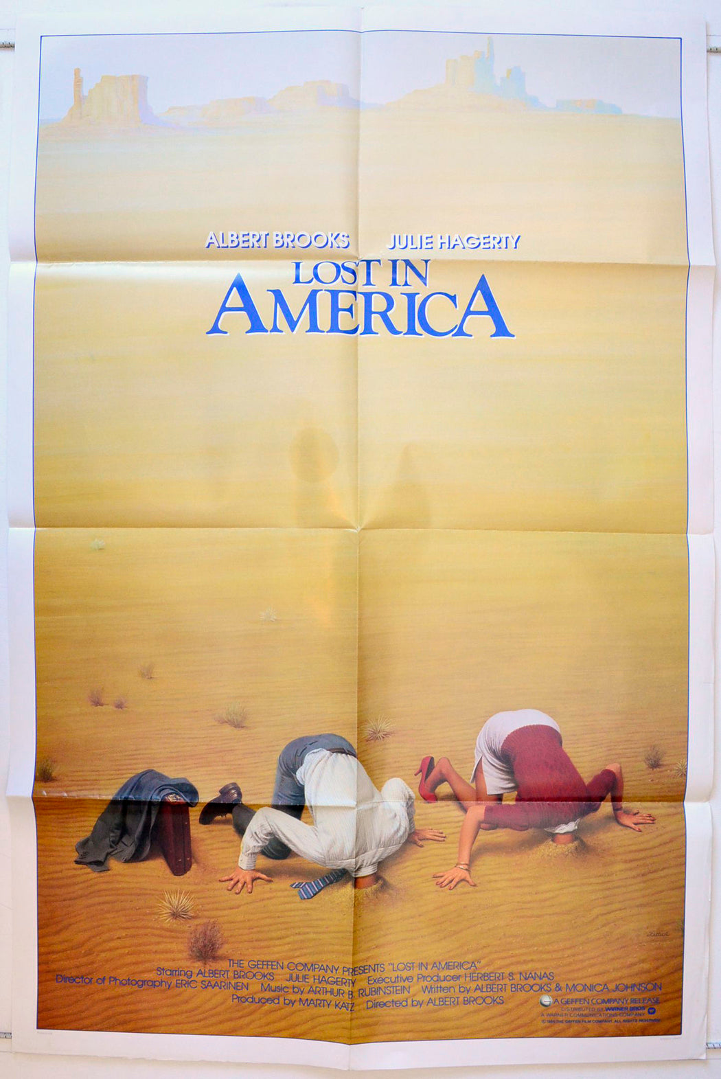 Lost In America  (Teaser / Advance Version)   Original One Sheet Poster - Movie Poster