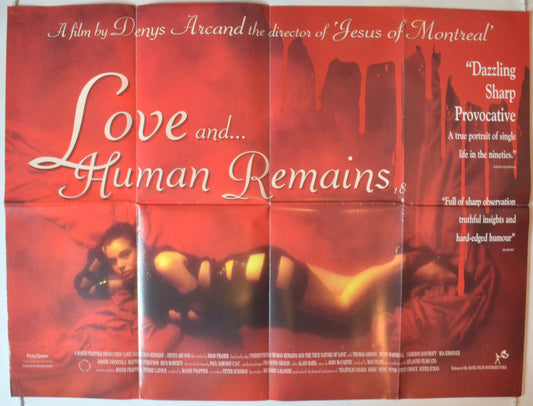 Love And Human Remains  (a.k.a. Amour et restes humains)   Original British Quad Poster - Movie Poster