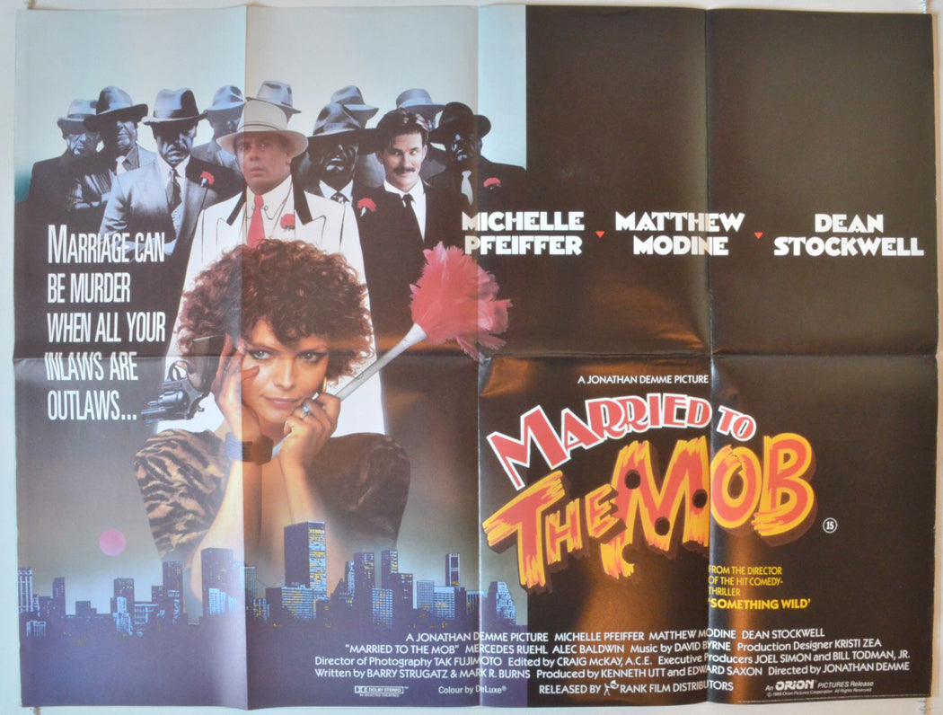 Married To The Mob   Original British Quad Poster - Movie Poster 