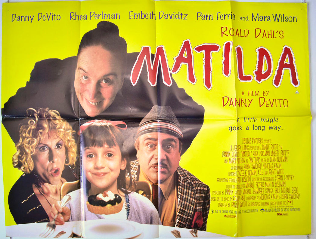 Matilda   Original British Quad Poster - Movie Poster