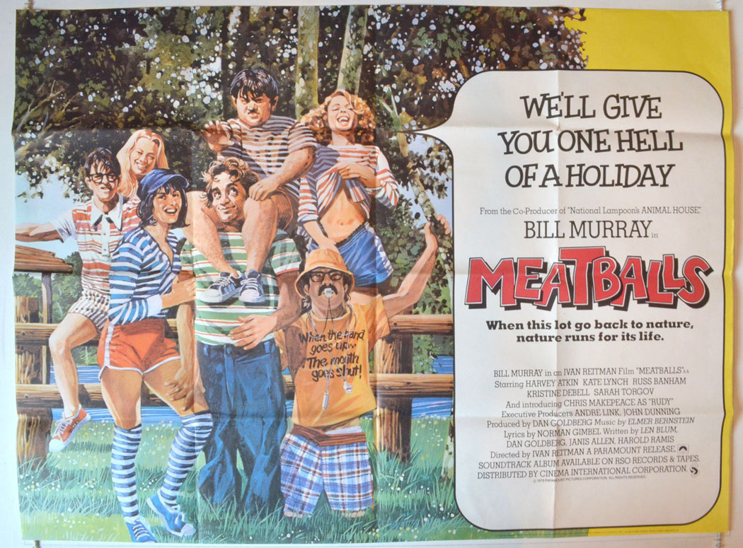 Meatballs   Original British Quad Poster - Movie Poster 