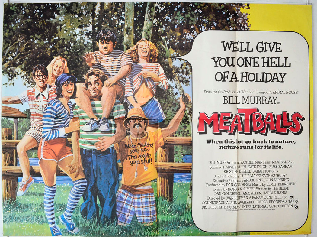 Meatballs Original British Quad Poster - Movie Poster