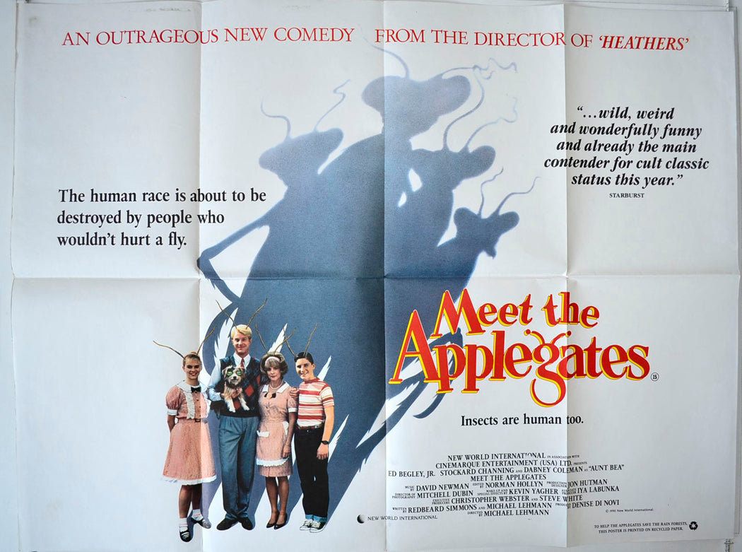 Meet The Applegates   Original British Quad Poster - Movie Poster