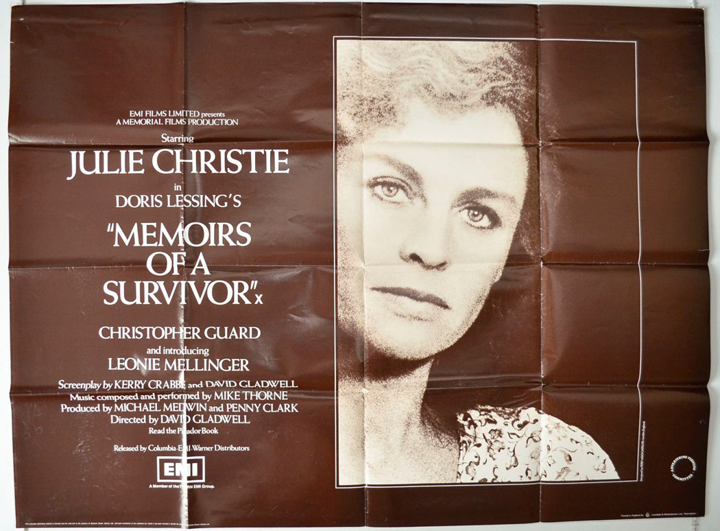 Memoirs Of A Survivor   Original British Quad Poster - Movie Poster