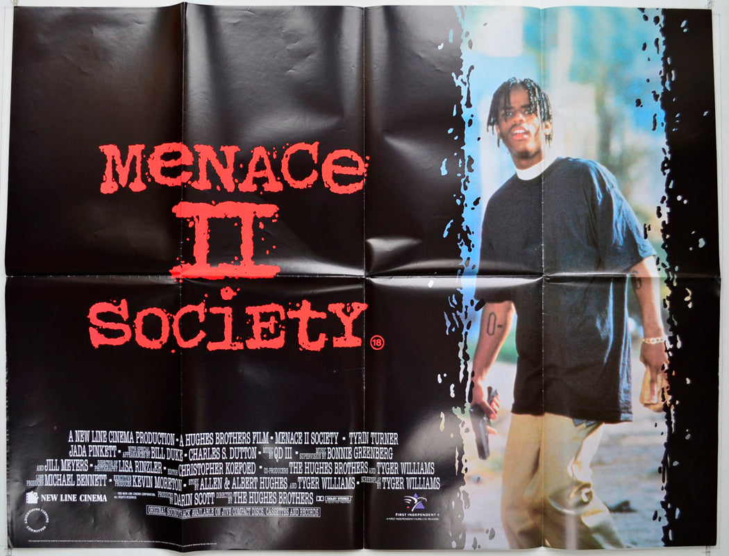 Menace II Society   Original British Quad Poster - Movie Poster