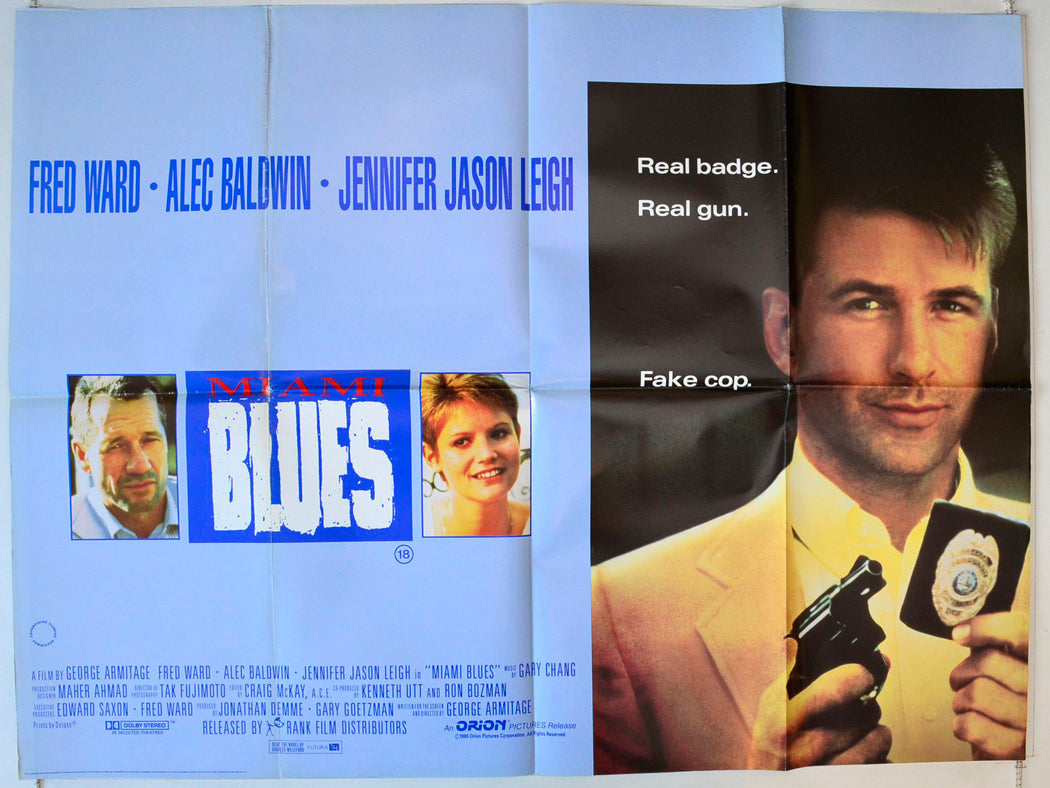 Miami Blues Original British Quad Poster - Movie Poster