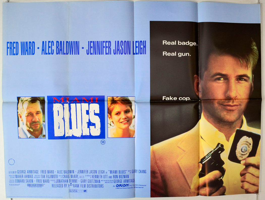 Miami Blues Original British Quad Poster - Movie Poster