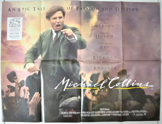 Michael Collins   Original British Quad Poster - Movie Poster