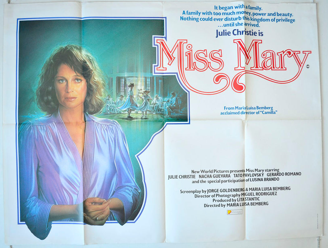 Miss Mary   Original British Quad Poster - Movie Poster