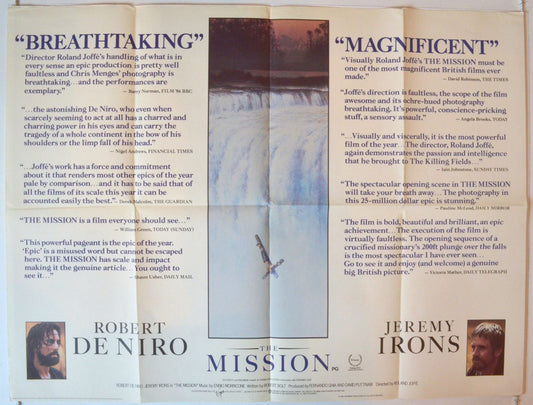 The Mission  (Quotes Version)   Original British Quad Poster - Movie Poster