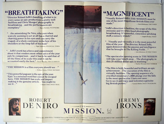 The Mission  (Quotes Version)   Original British Quad Poster - Movie Poster