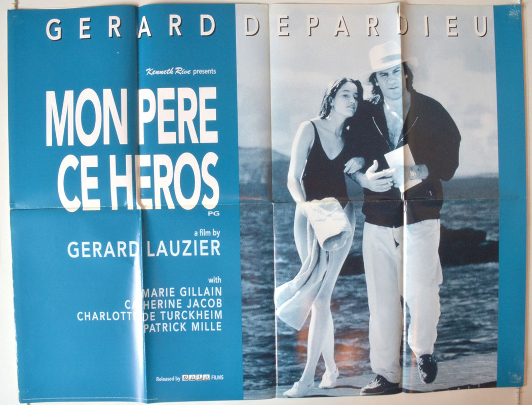 Mon Pere Ce Heros  (a.k.a. My Father The Hero)   Original British Quad Poster - Movie Poster