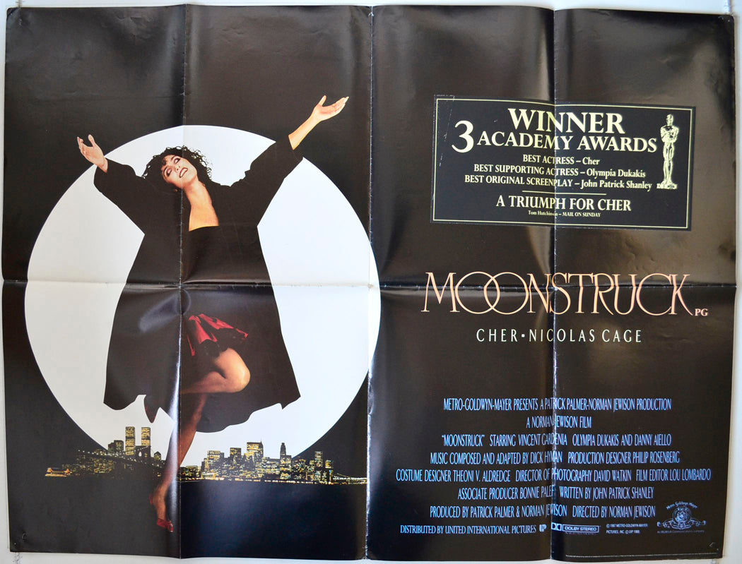 Moonstruck   Original British Quad Poster - Movie Poster