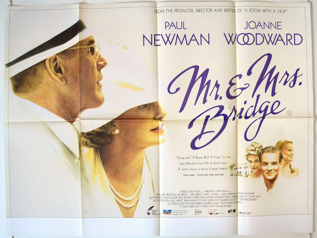 Mr And Mrs Bridge Original British Quad Poster - Movie Poster