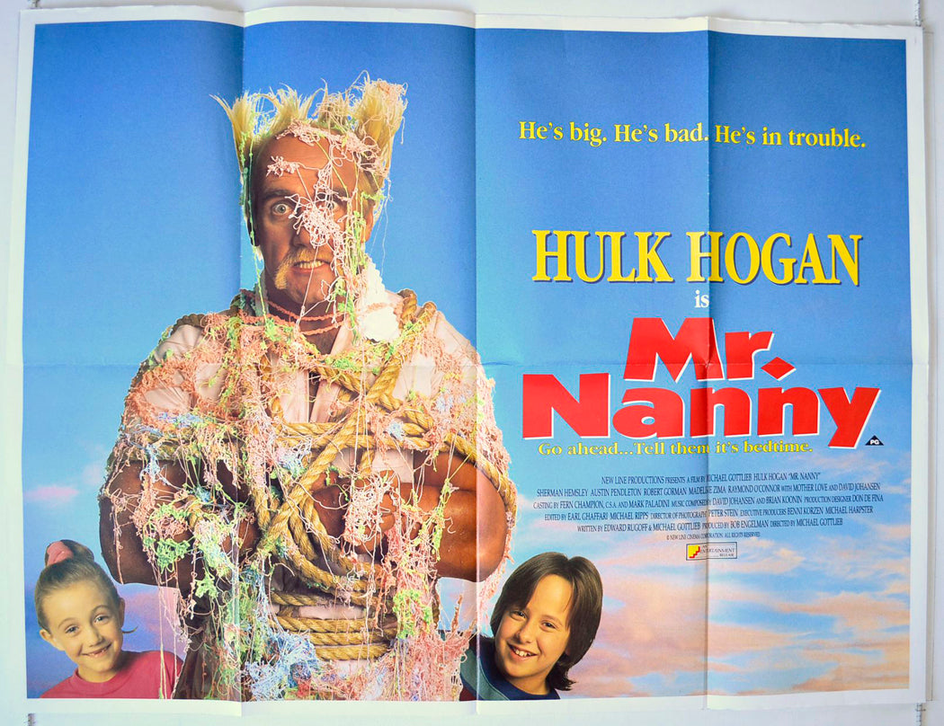 Mr Nanny   Original British Quad Poster - Movie Poster