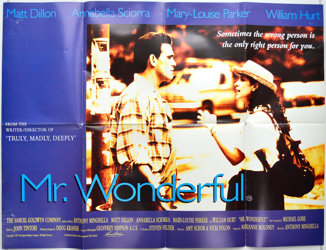 Mr. Wonderful   Original British Quad Poster - Movie Poster