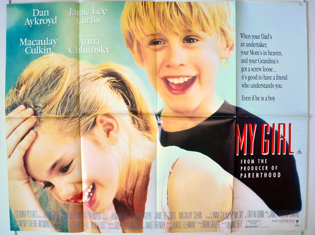 My Girl   Original British Quad Poster - Movie Poster