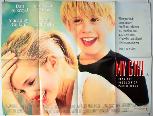 My Girl   Original British Quad Poster - Movie Poster