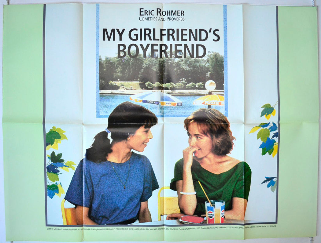 My Girlfriend's Boyfriend  (a.k.a. L'ami de mon amie)   Original British Quad Poster - Movie Poster