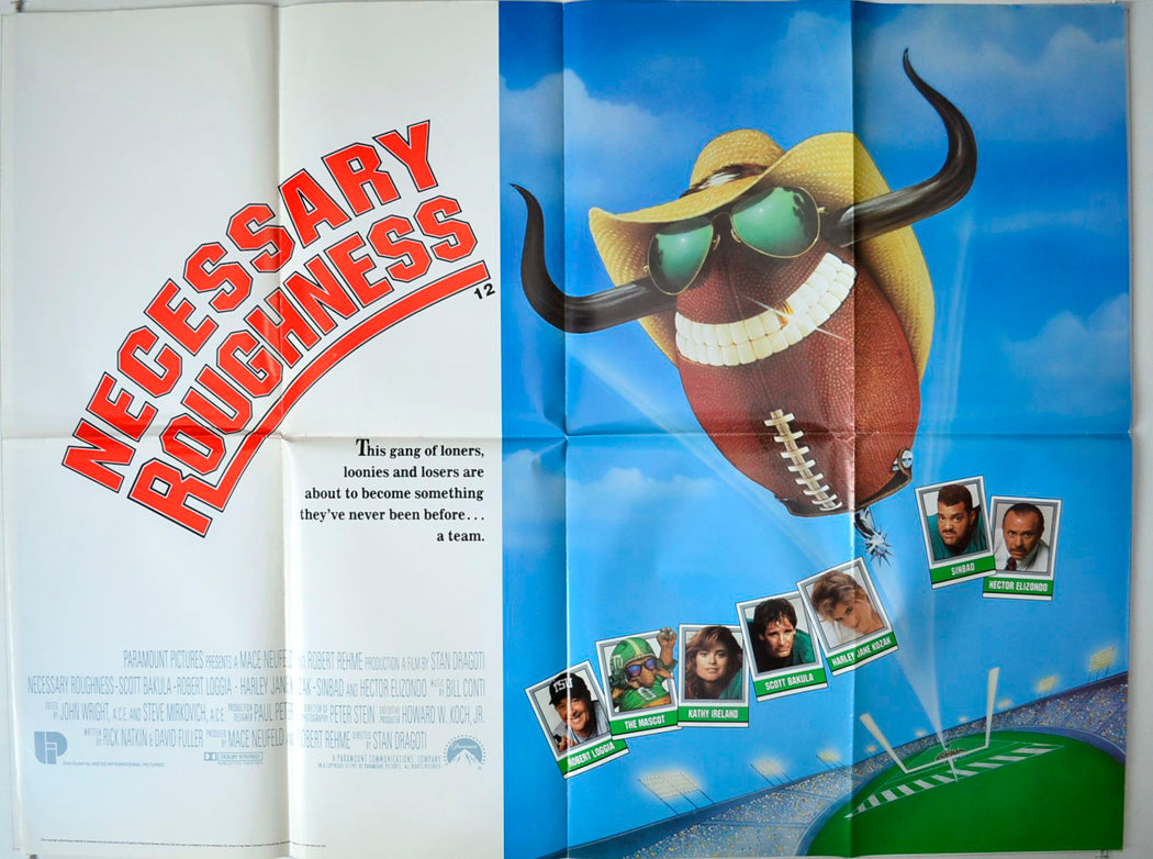 Necessary Roughness   Original British Quad Poster - Movie Poster